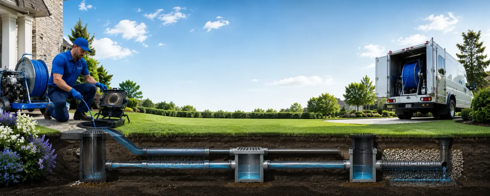 Outdoor drain cleaning information for Gwynneville, IN